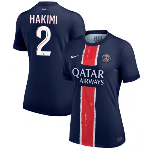 Ženski Nogometni dresi Paris Saint-Germain Achraf Hakimi #2 Domači 2024-25 Kratek Rokav